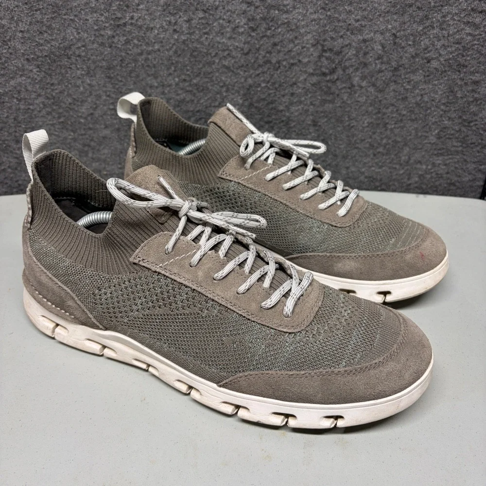 Clarks nature‎ X Mens 12 Gray Suede Trim Walking Sneakers